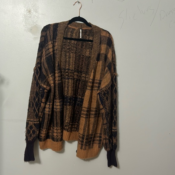 Free People Sepia Cardigan Sweater in Birchwood Size Large - Picture 3 of 7